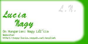 lucia nagy business card
